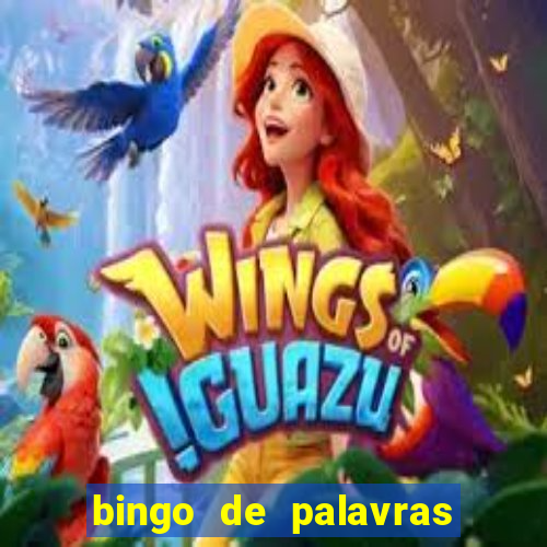 bingo de palavras 3 ano